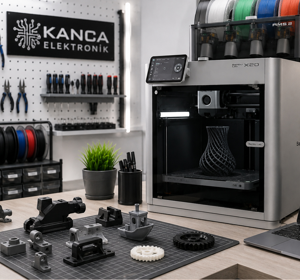 Bambu Lab 3D yazıcı ve teknik baskı parçaları