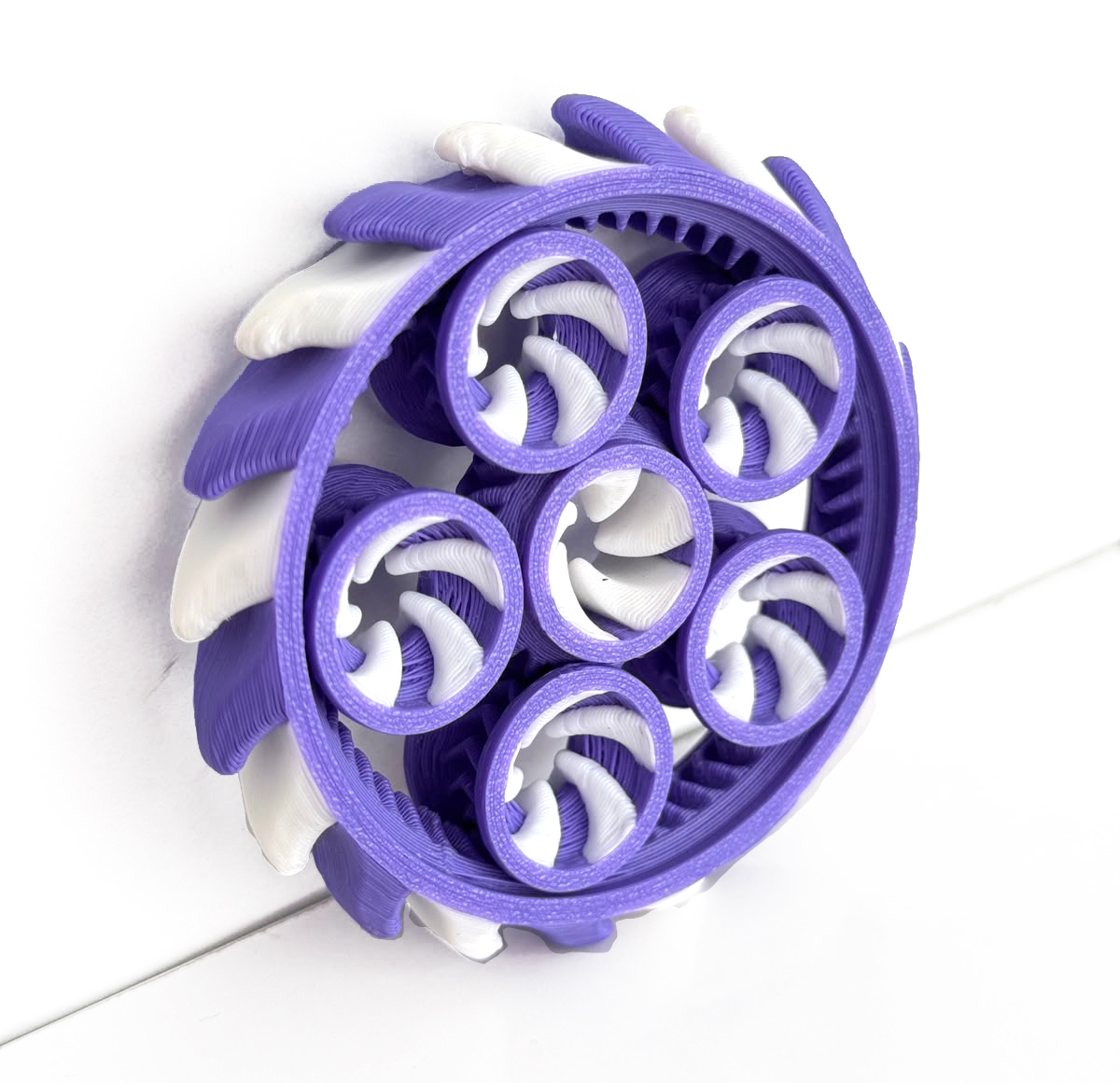 Mor 3D baskı stres çarkı