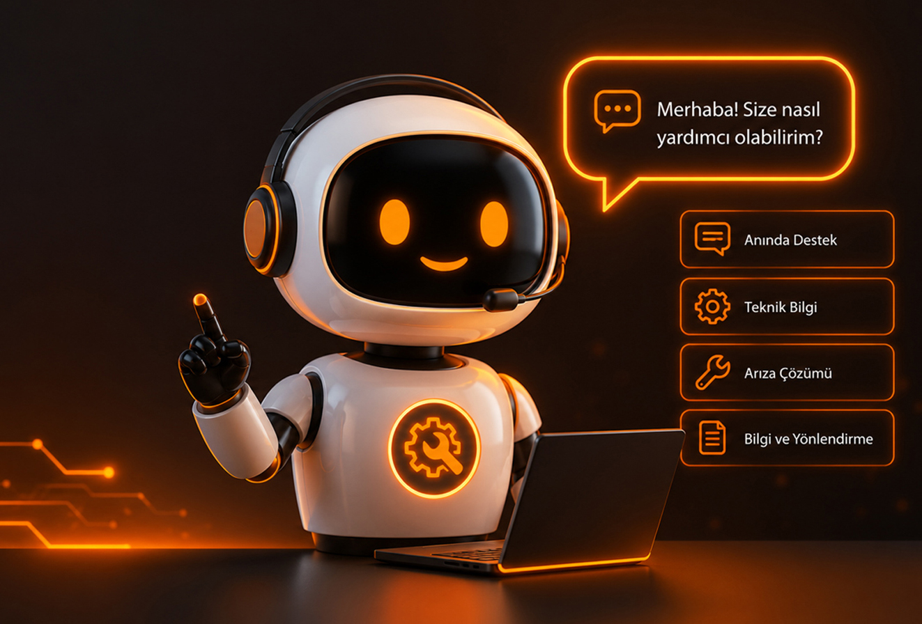 Yapay zeka teknik asistan ve robot süpürge servis desteği